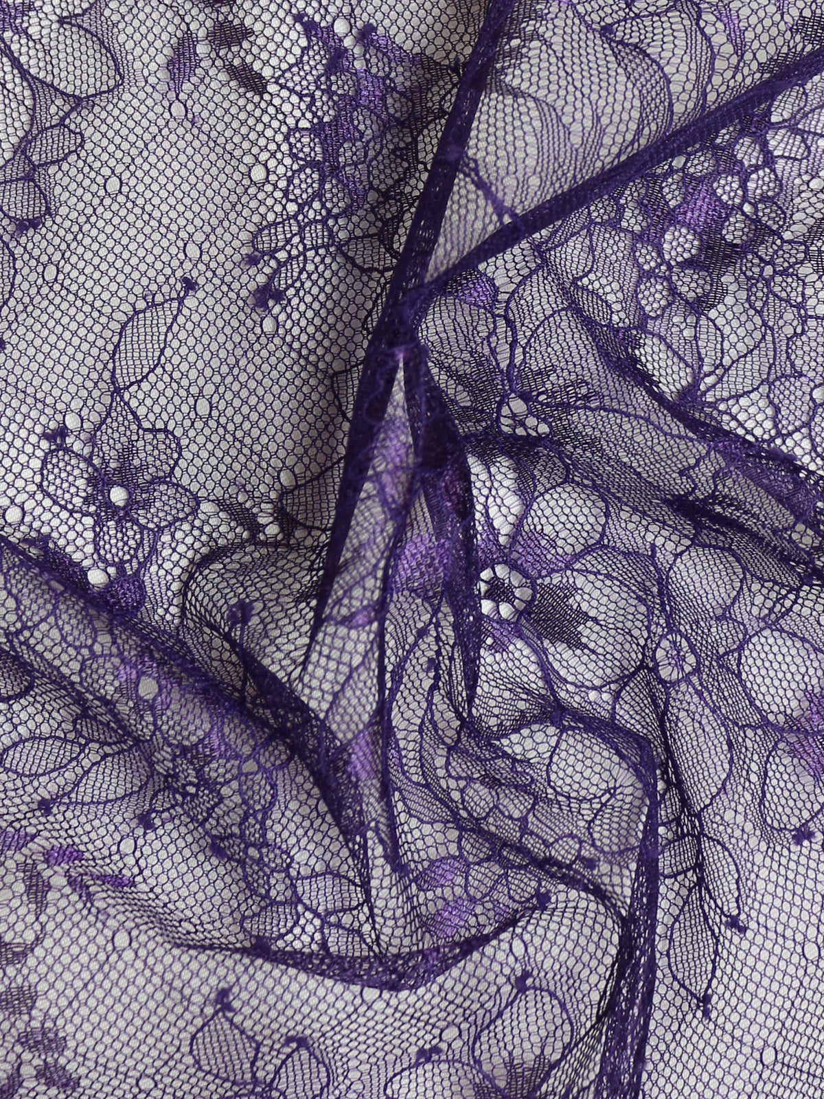 Aubergine Raschelspitze - Clio