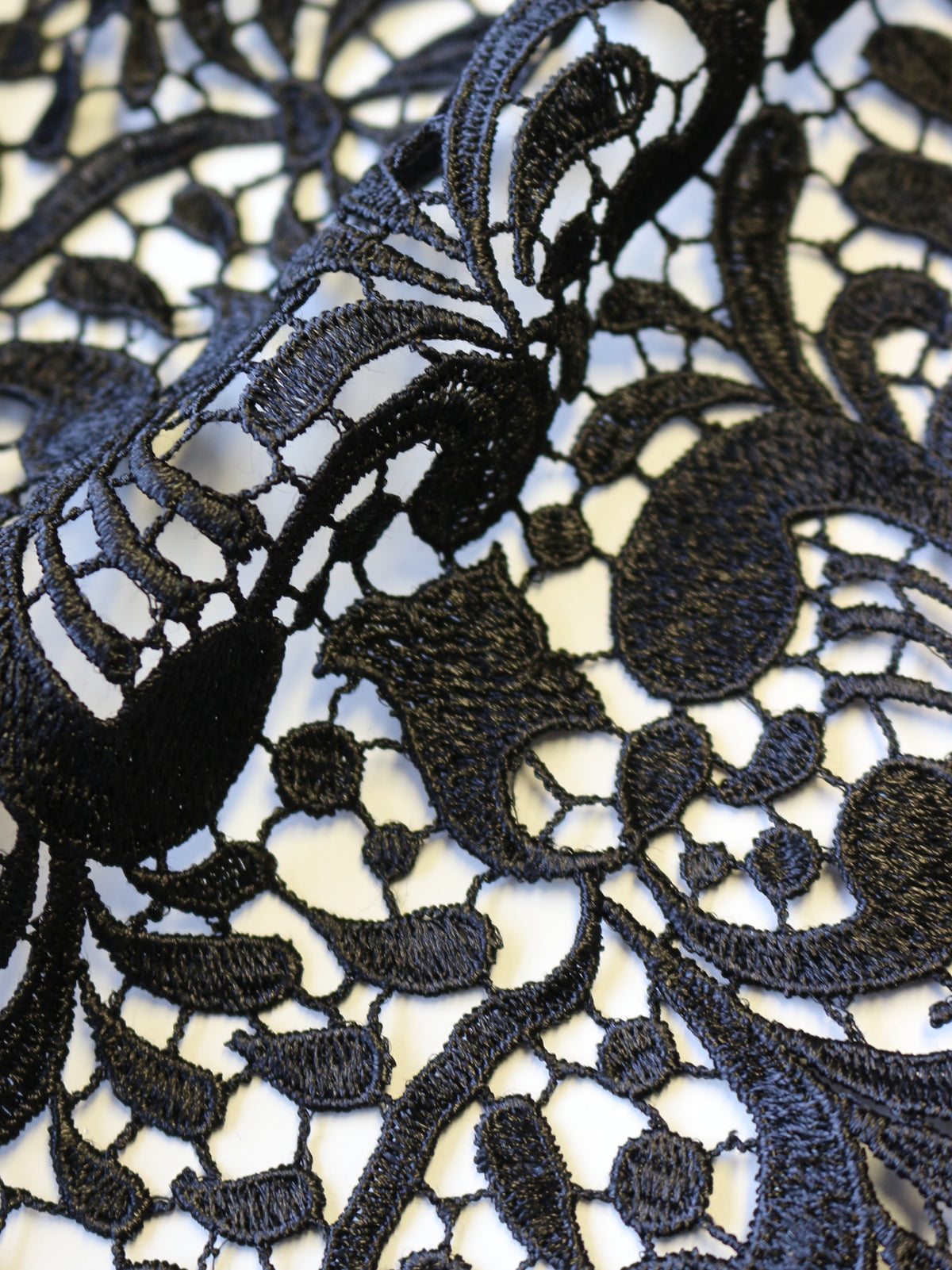 Schwarze Guipure-Spitze – Theresa