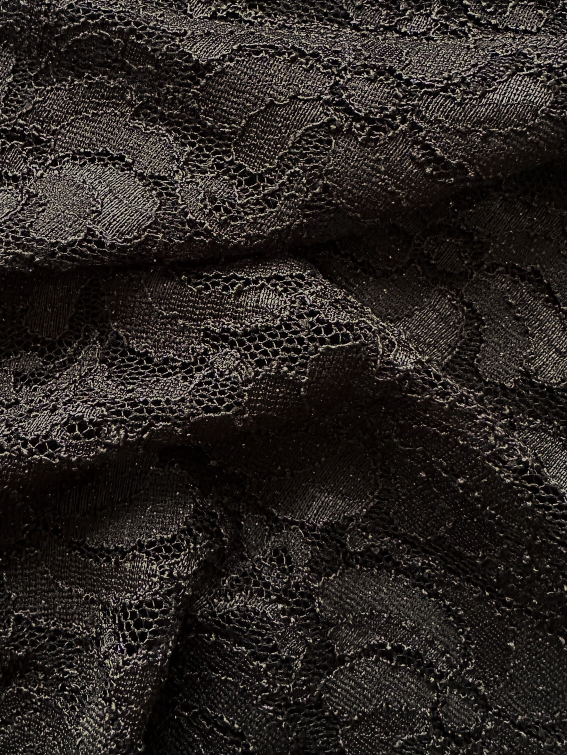 Schwarze Stretch-Glitzerspitze – Vindication