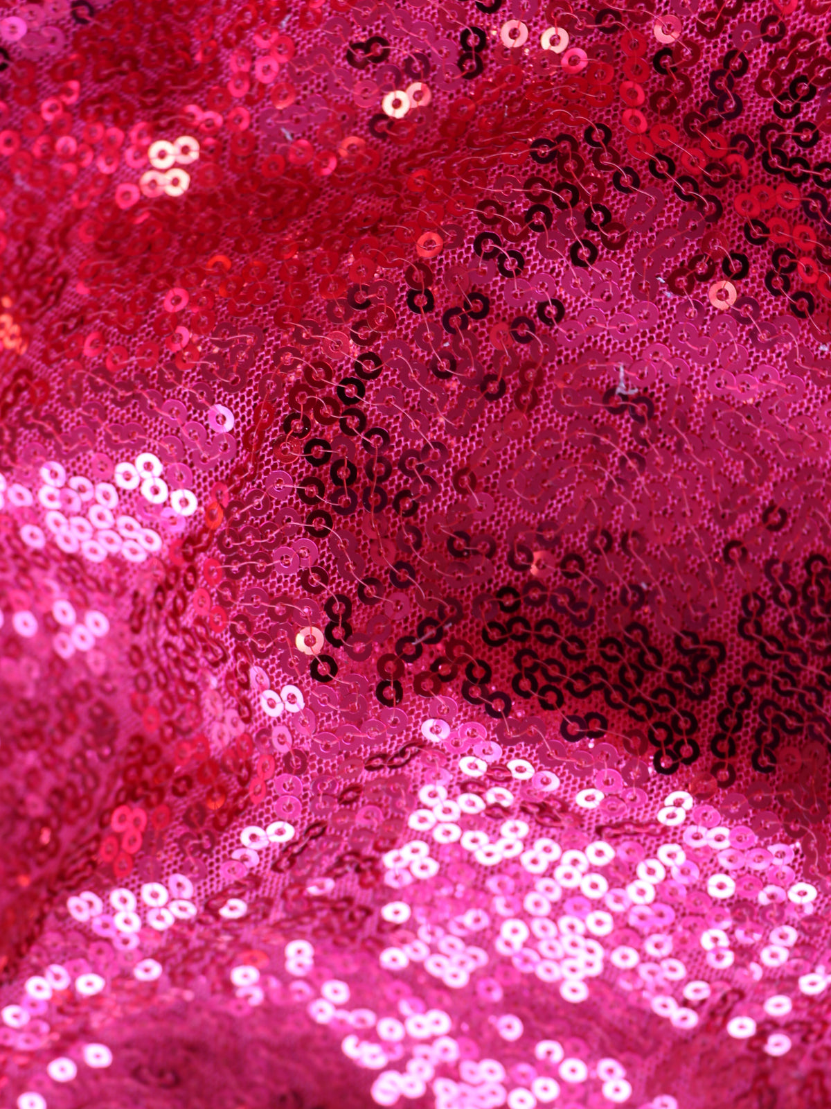 Kirschroter Tüll mit Pailletten – Glow