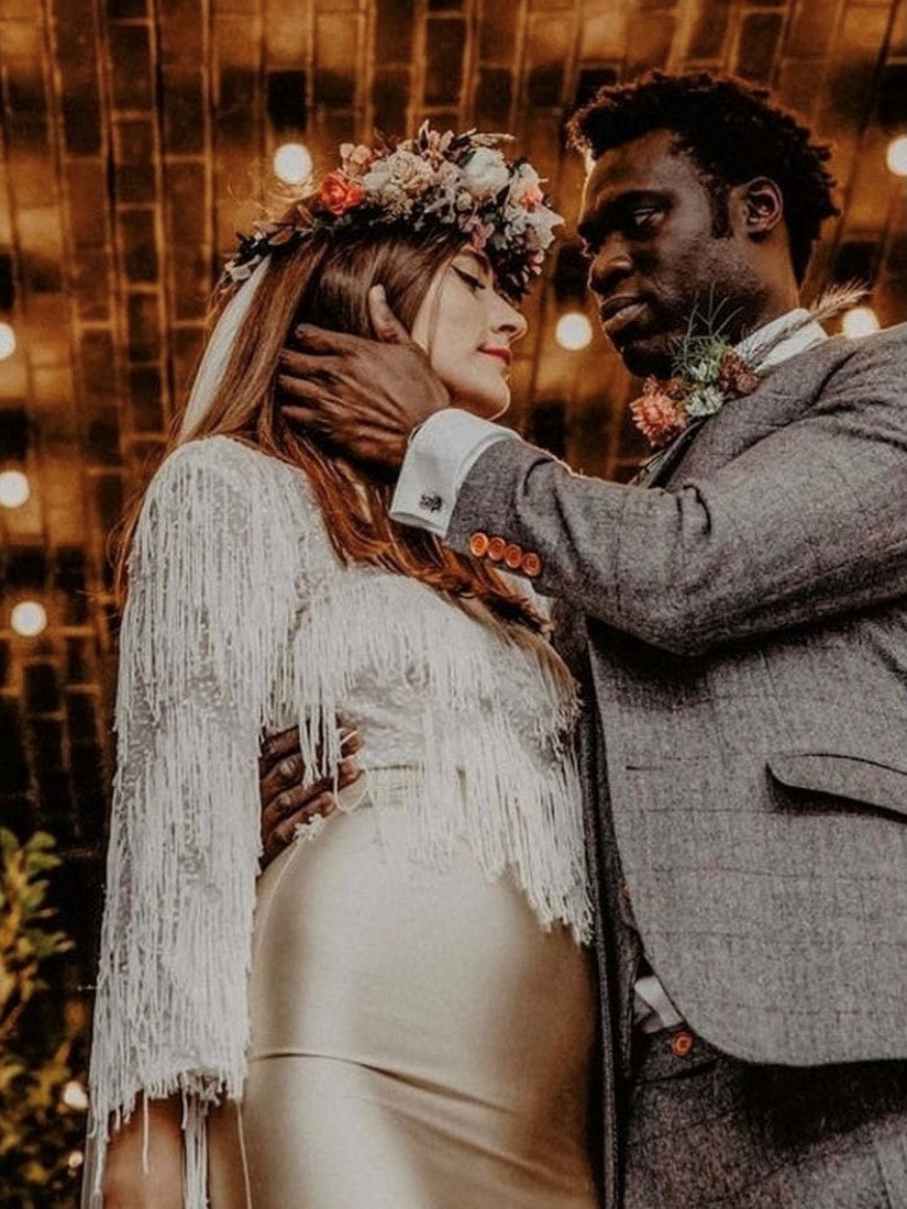 Elfenbein-Couture-Stickerei – Charleston