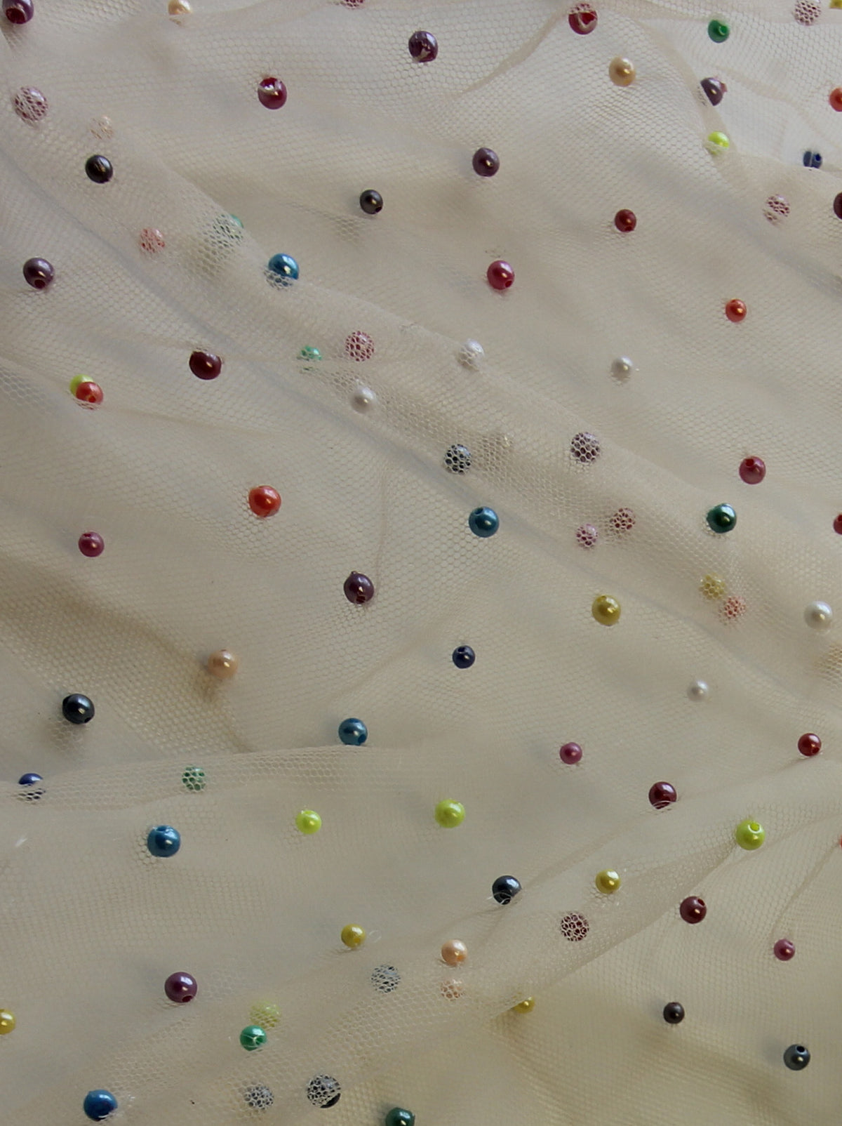 Nudefarbener verzierter Tüll – Clarette