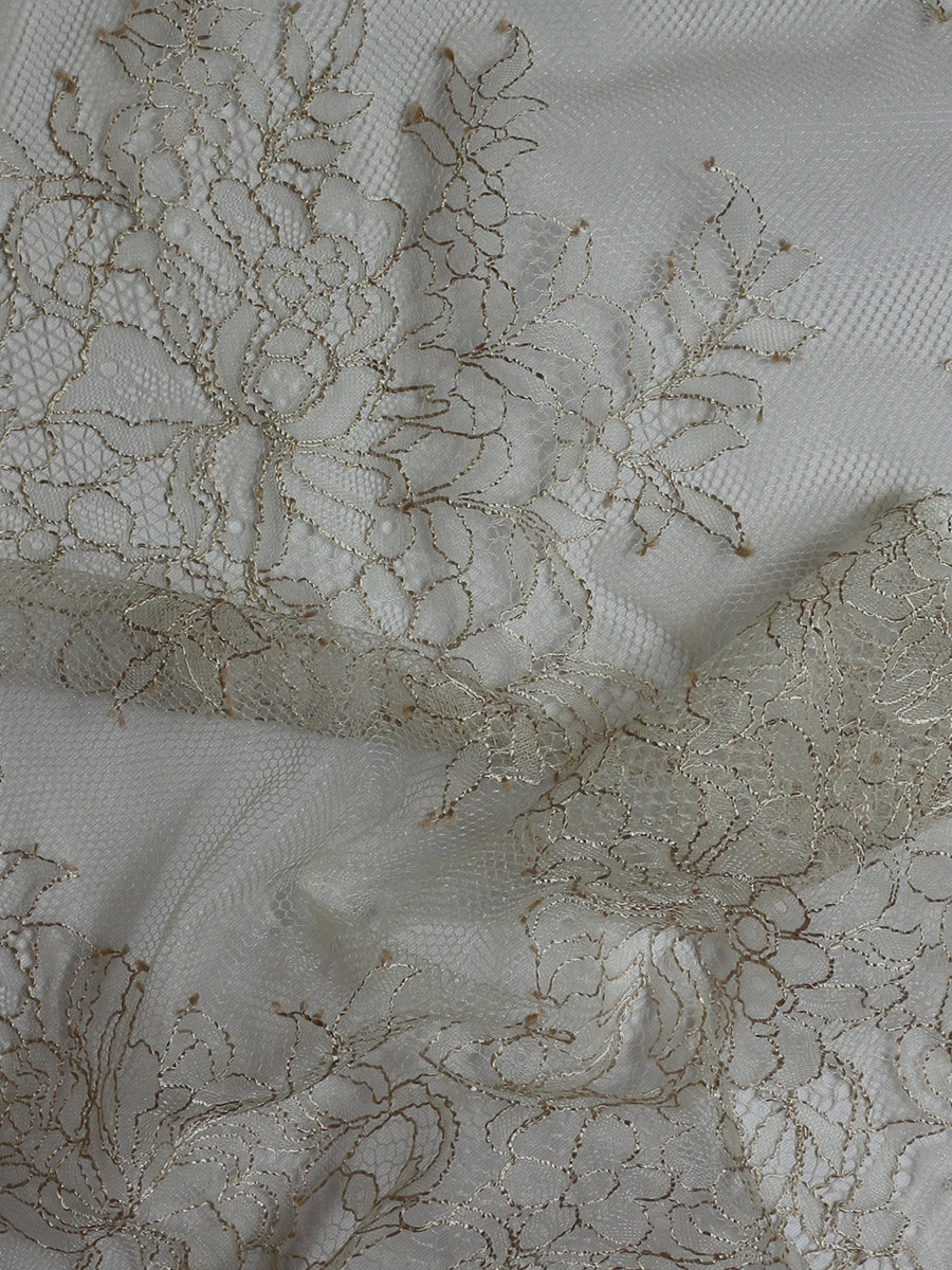 Champagner-Raschel-Spitze – Coralie