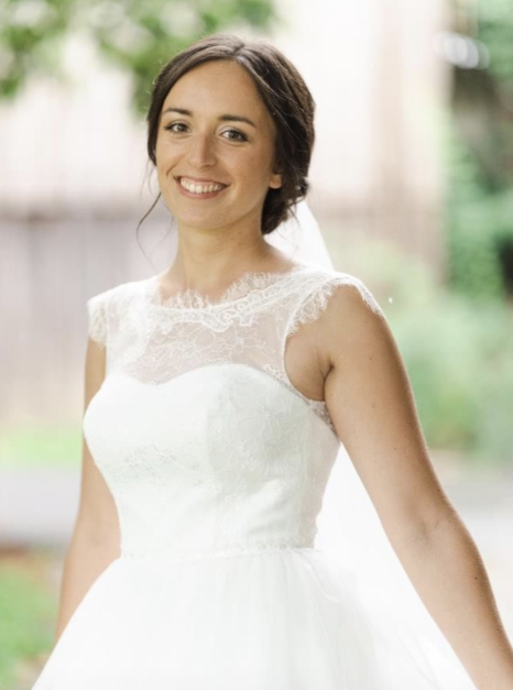 Weißer Chantilly-Spitzenbesatz – Francesca