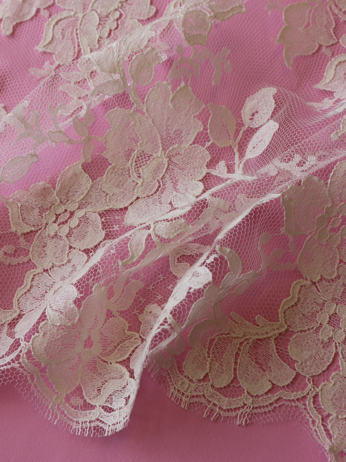 Bio-Elfenbein-Chantilly-Spitze – Rizawana