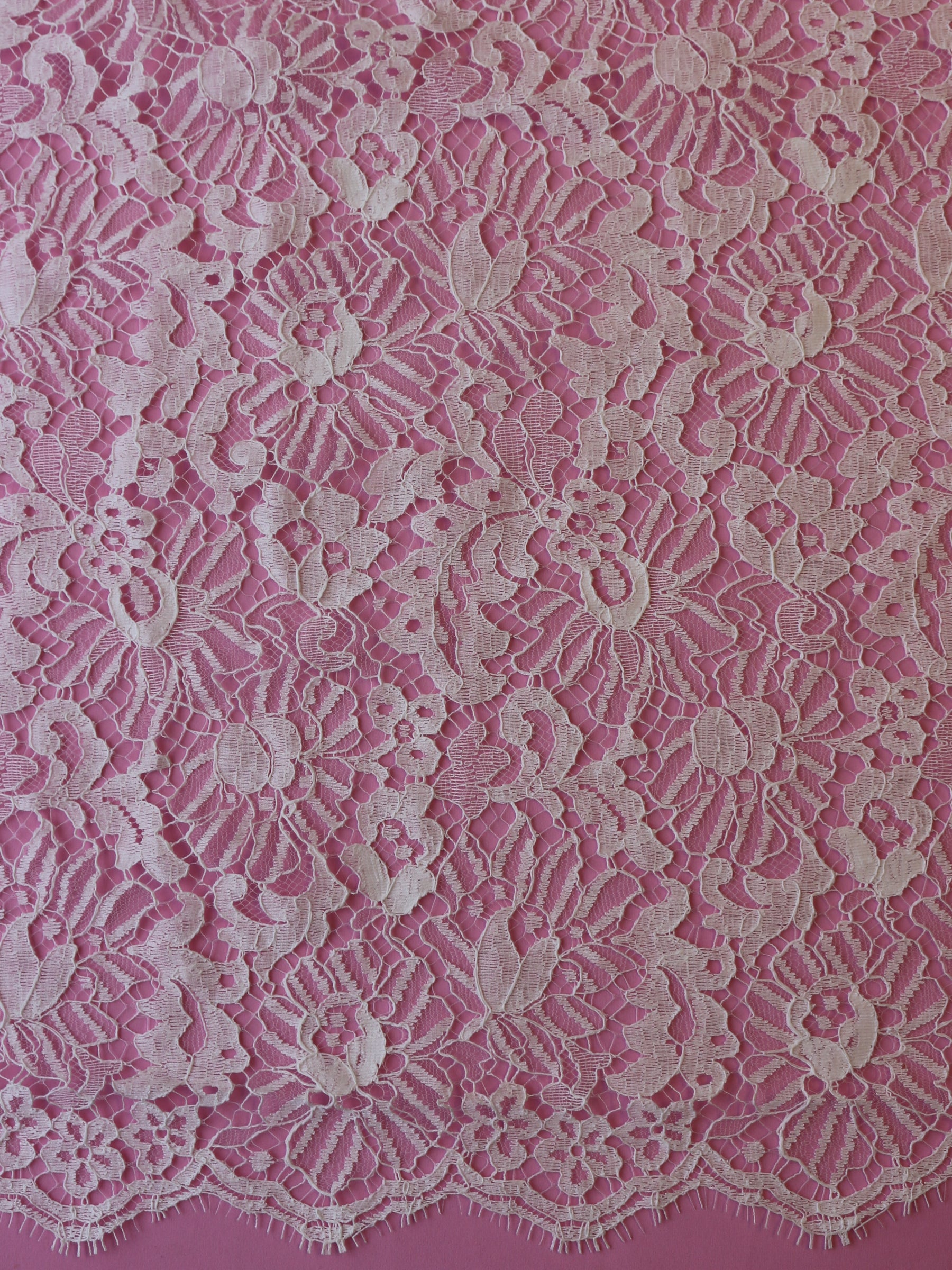 Ökologische Chantilly-Spitze in Elfenbein - Yessenia