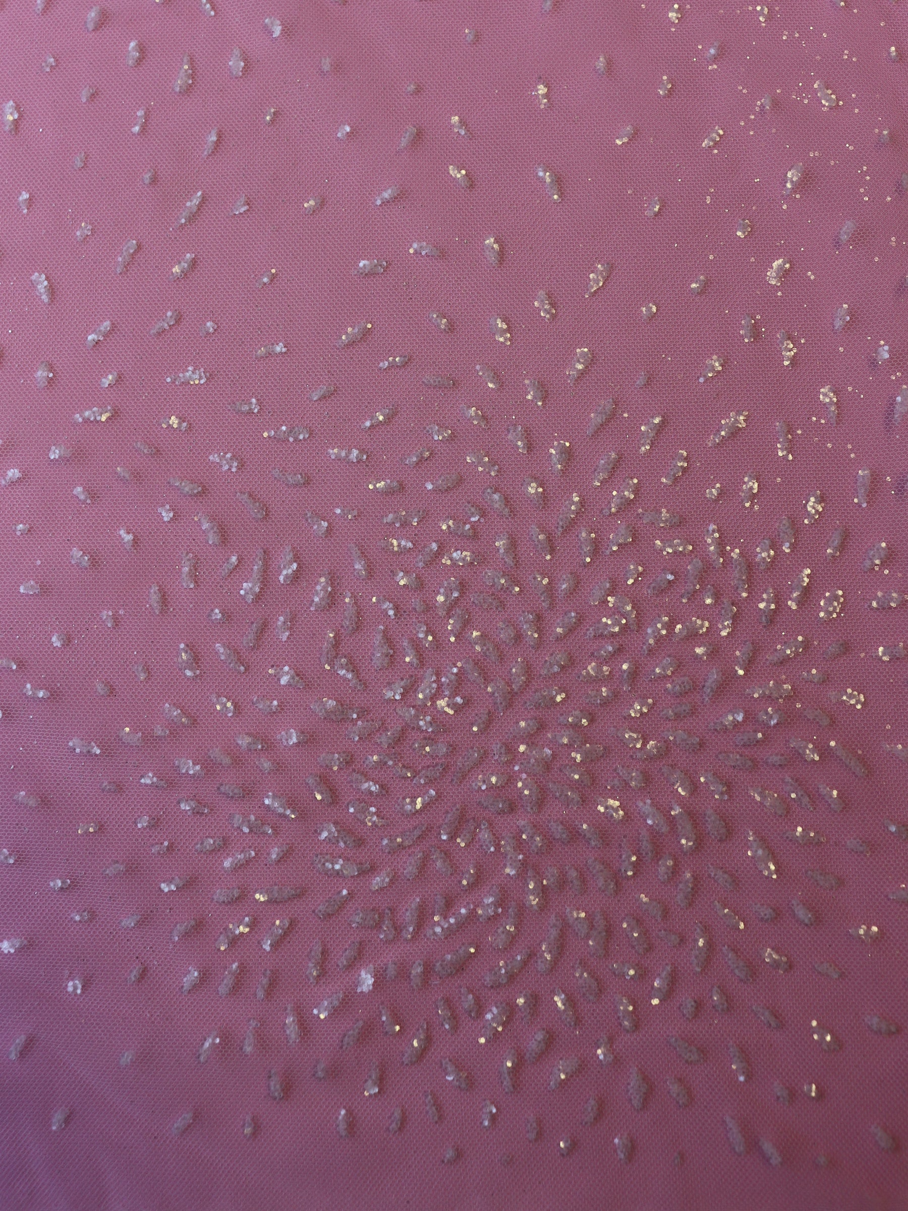 Elfenbeinfarbener Glitzertüll – Florentine