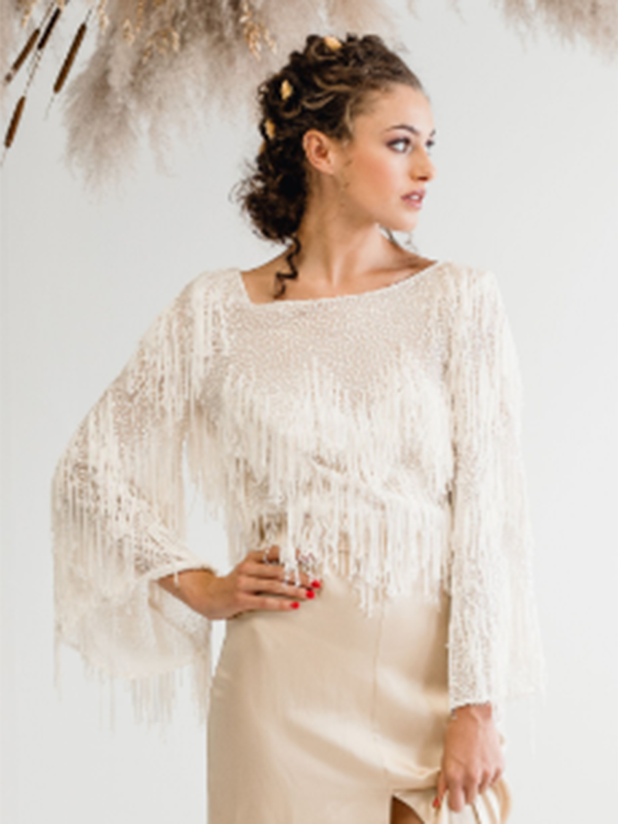 Elfenbein-Couture-Stickerei – Charleston