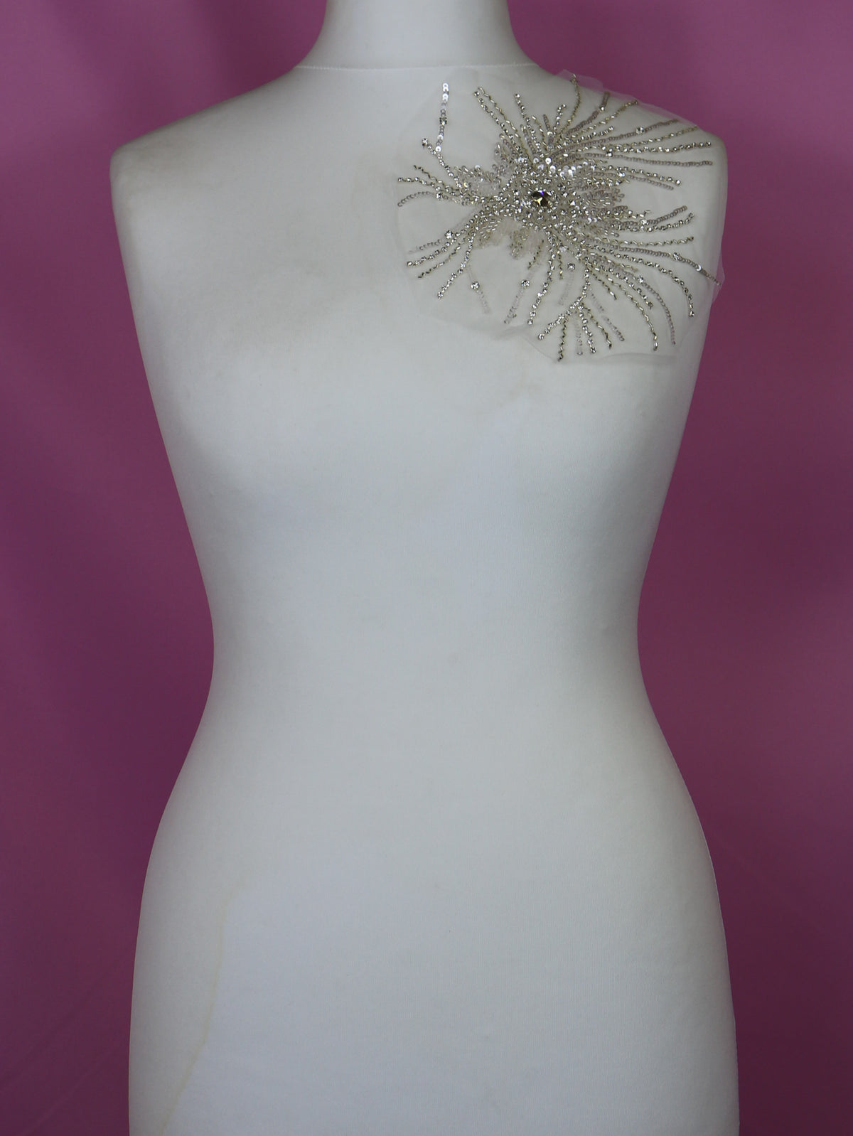 Kristallstickerei - Pfingstrose