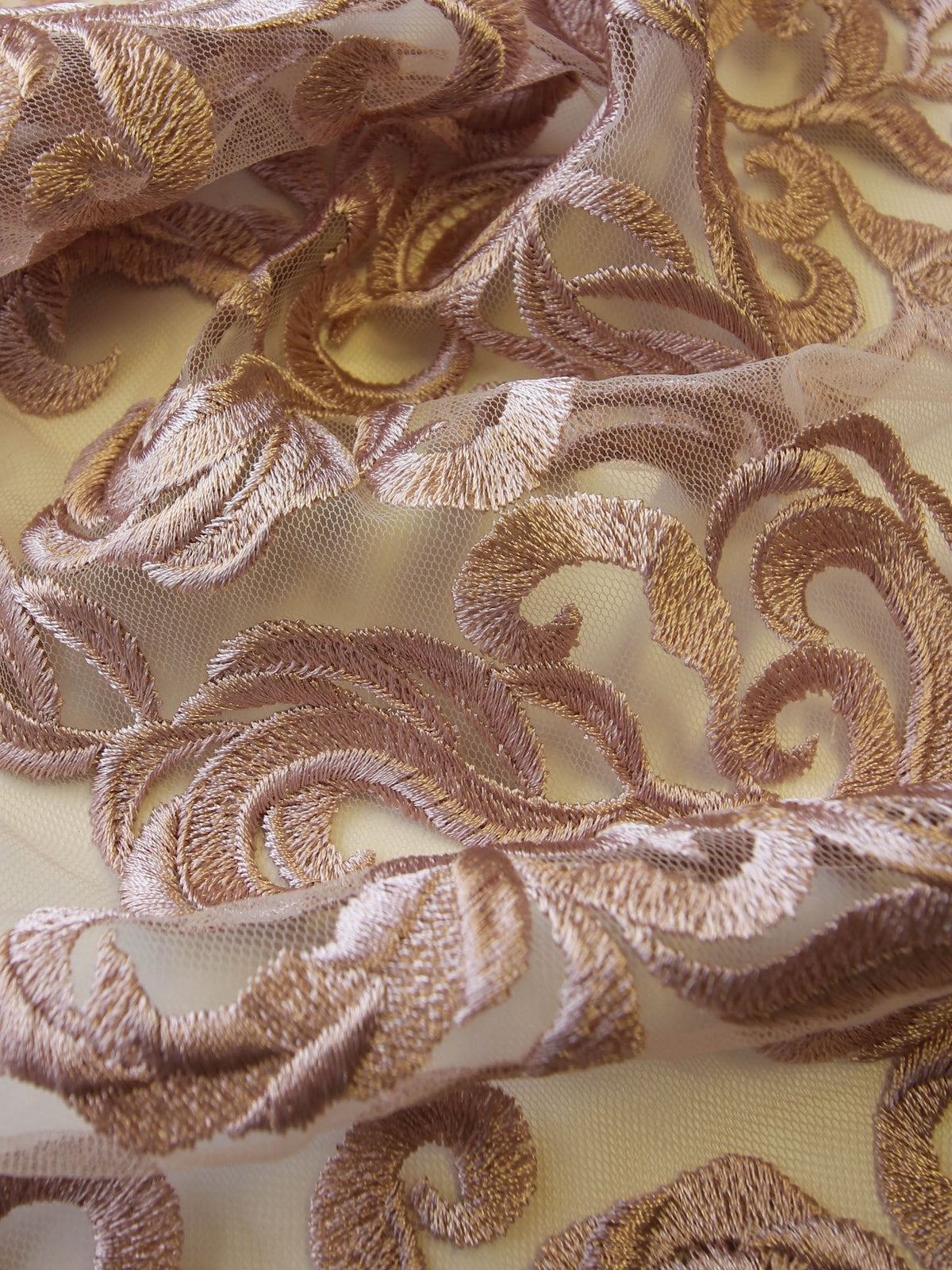 Rosa bestickte Spitze - Binta