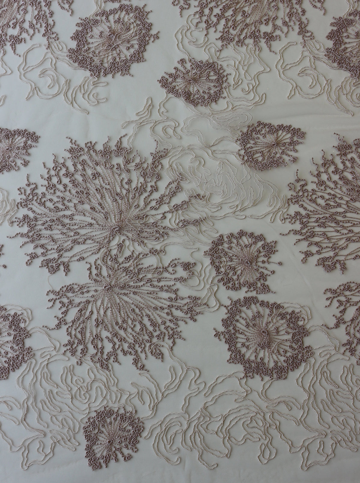 Rosa bestickte Spitze - Ulla