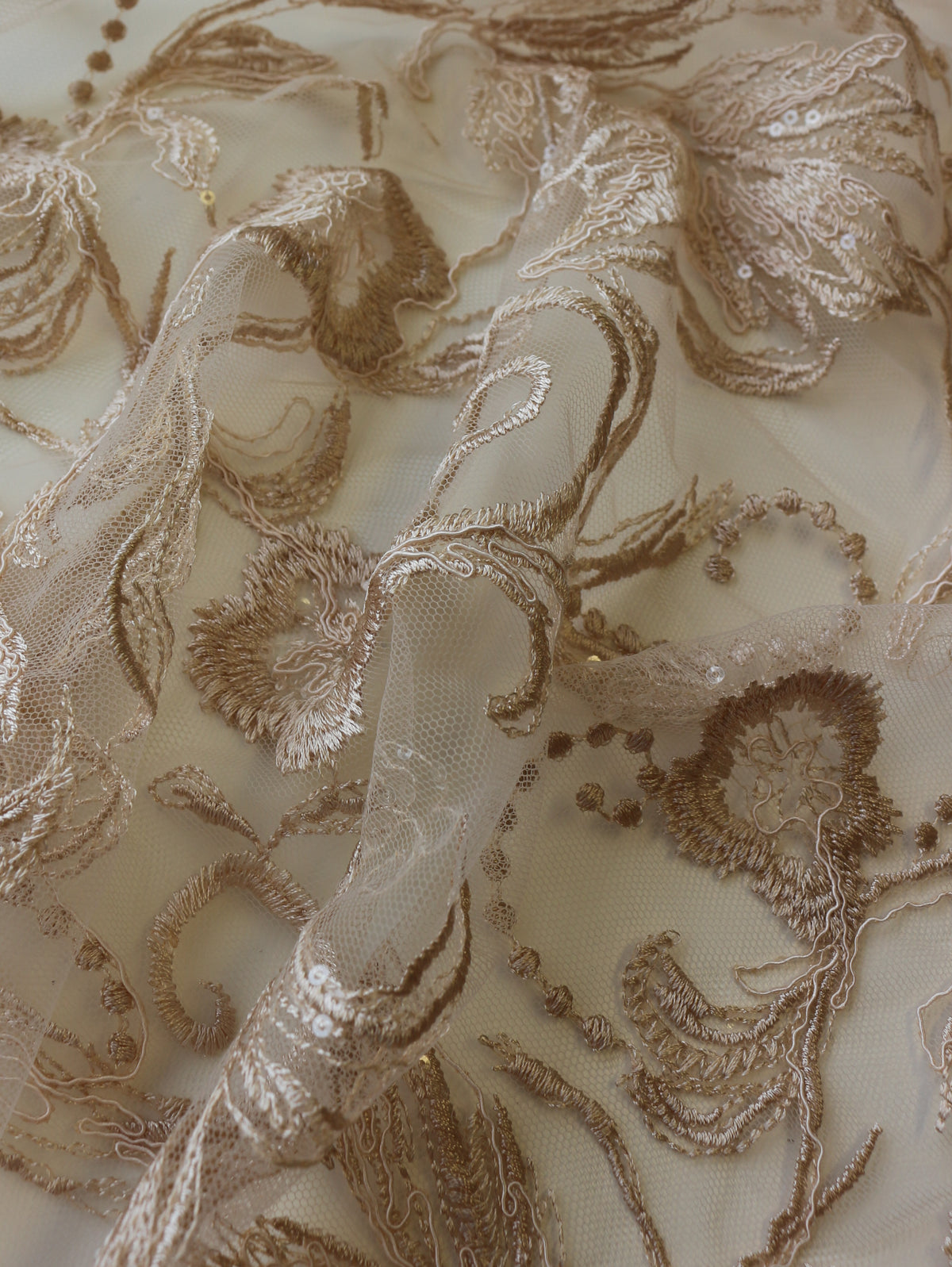 Frappé-bestickte Spitze – Viveca