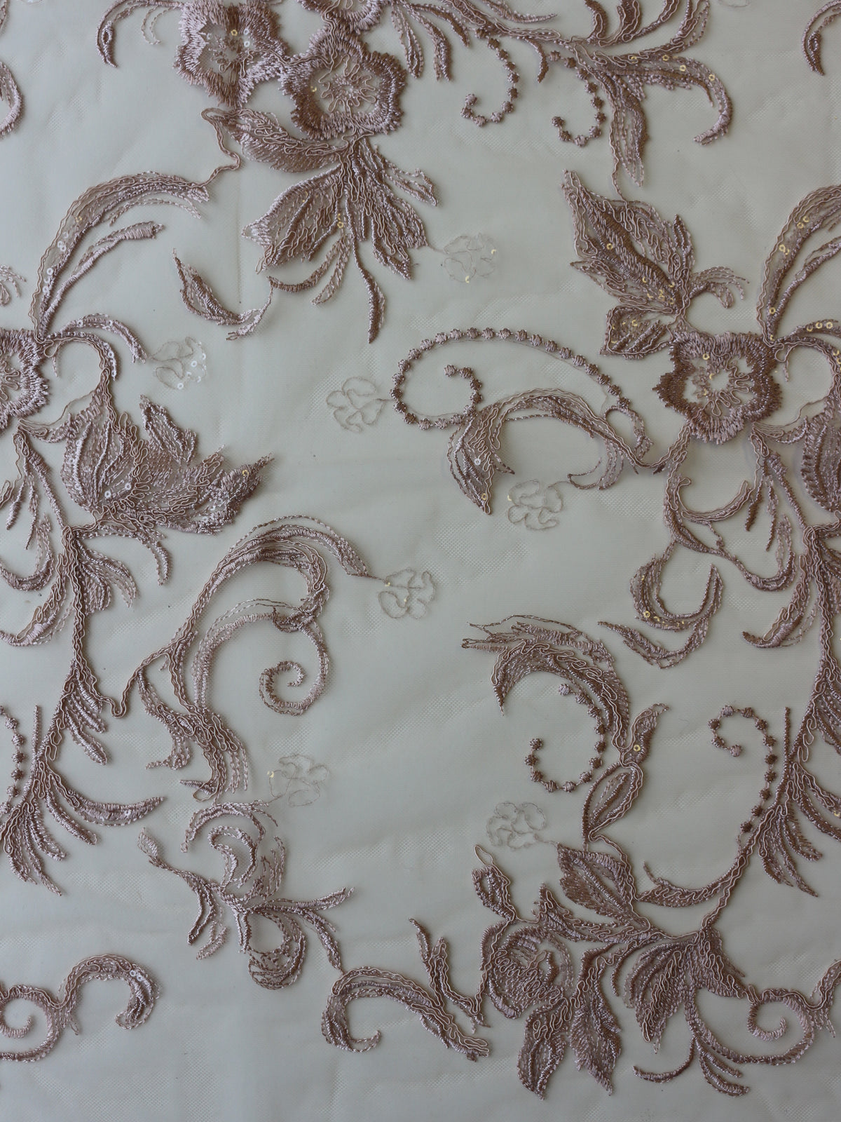 Rosa bestickte Spitze - Viveca