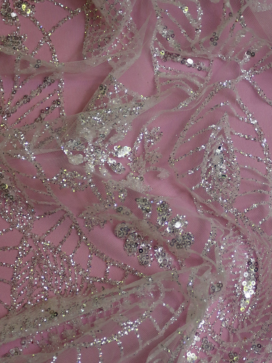 Elfenbeinfarbene Glitzerspitze – Whisper