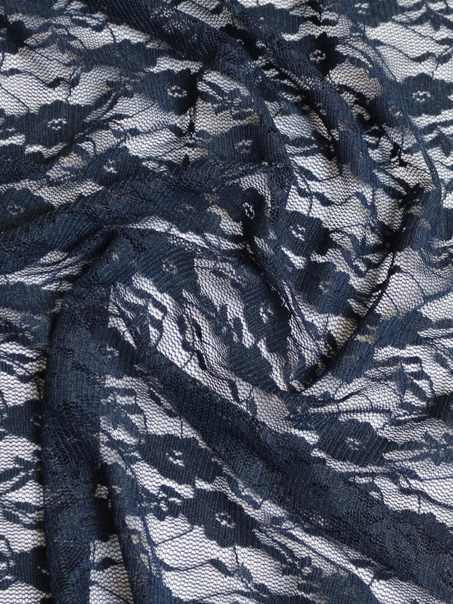 Mitternachtsblaue Stretch-Spitze – Yvonne