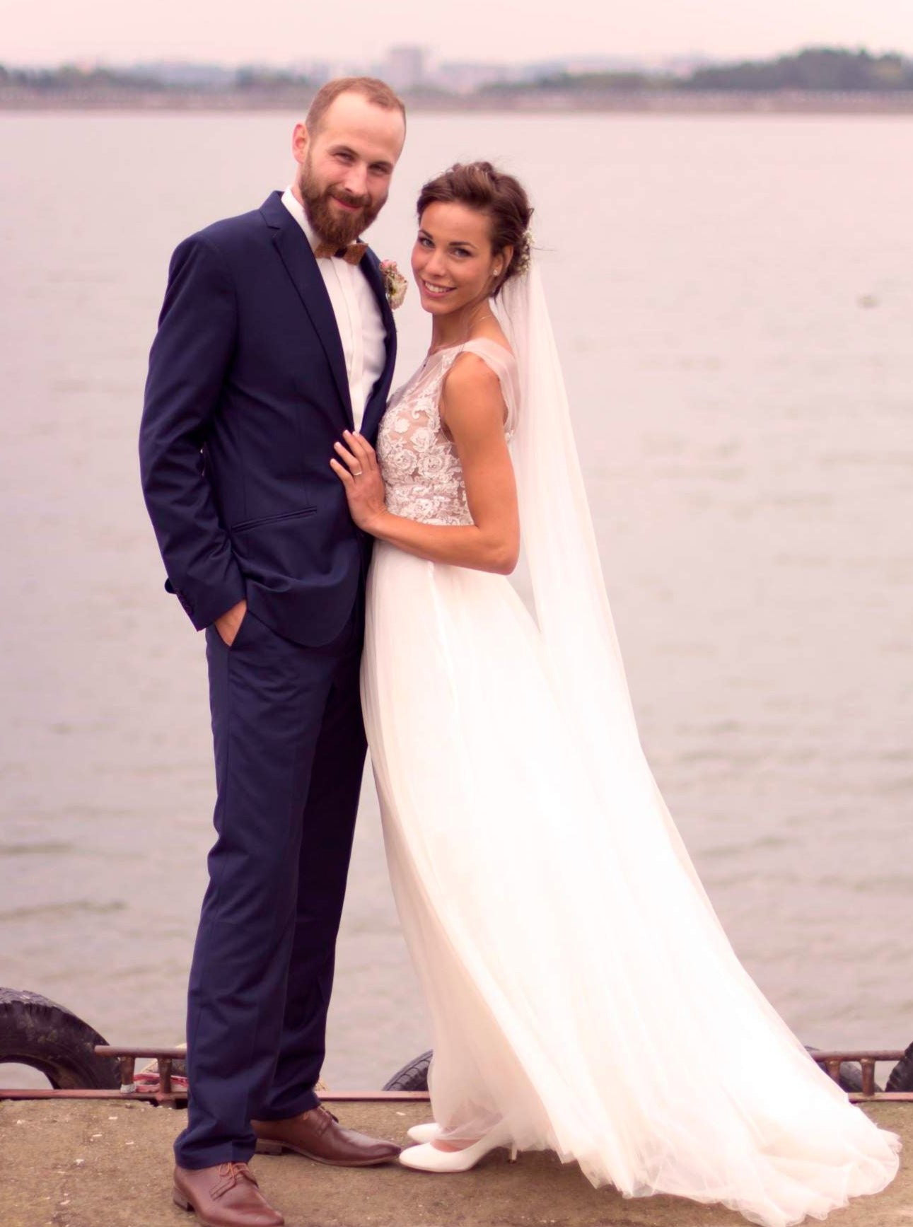 Elfenbeinfarbene Perlenspitze – Anoushka