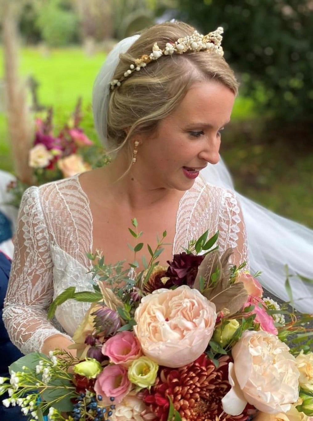 Elfenbeinfarbene Chantilly-Spitze – Birdie