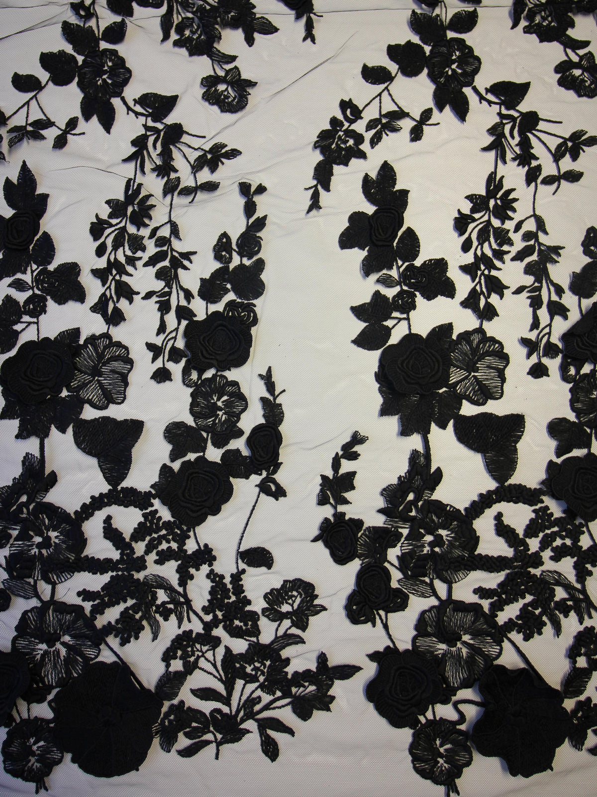 Schwarze 3D-Spitze – Meghan