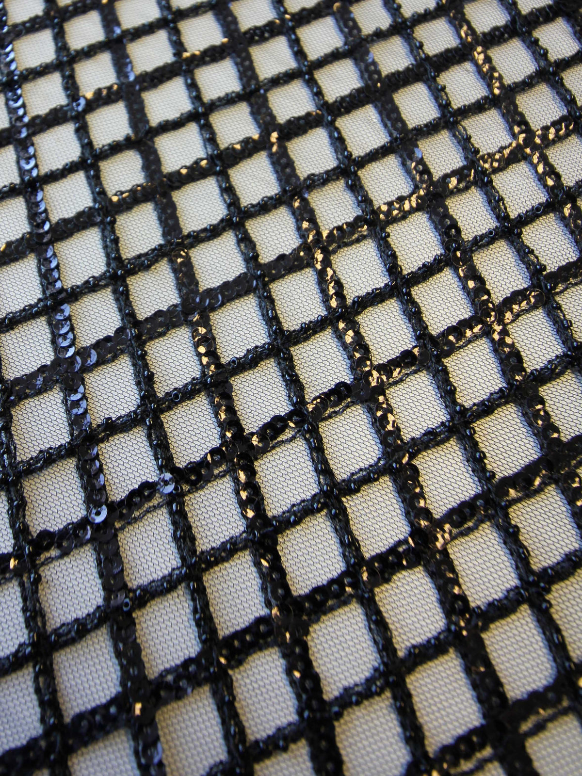 Schwarze Paillettenspitze – Odelia