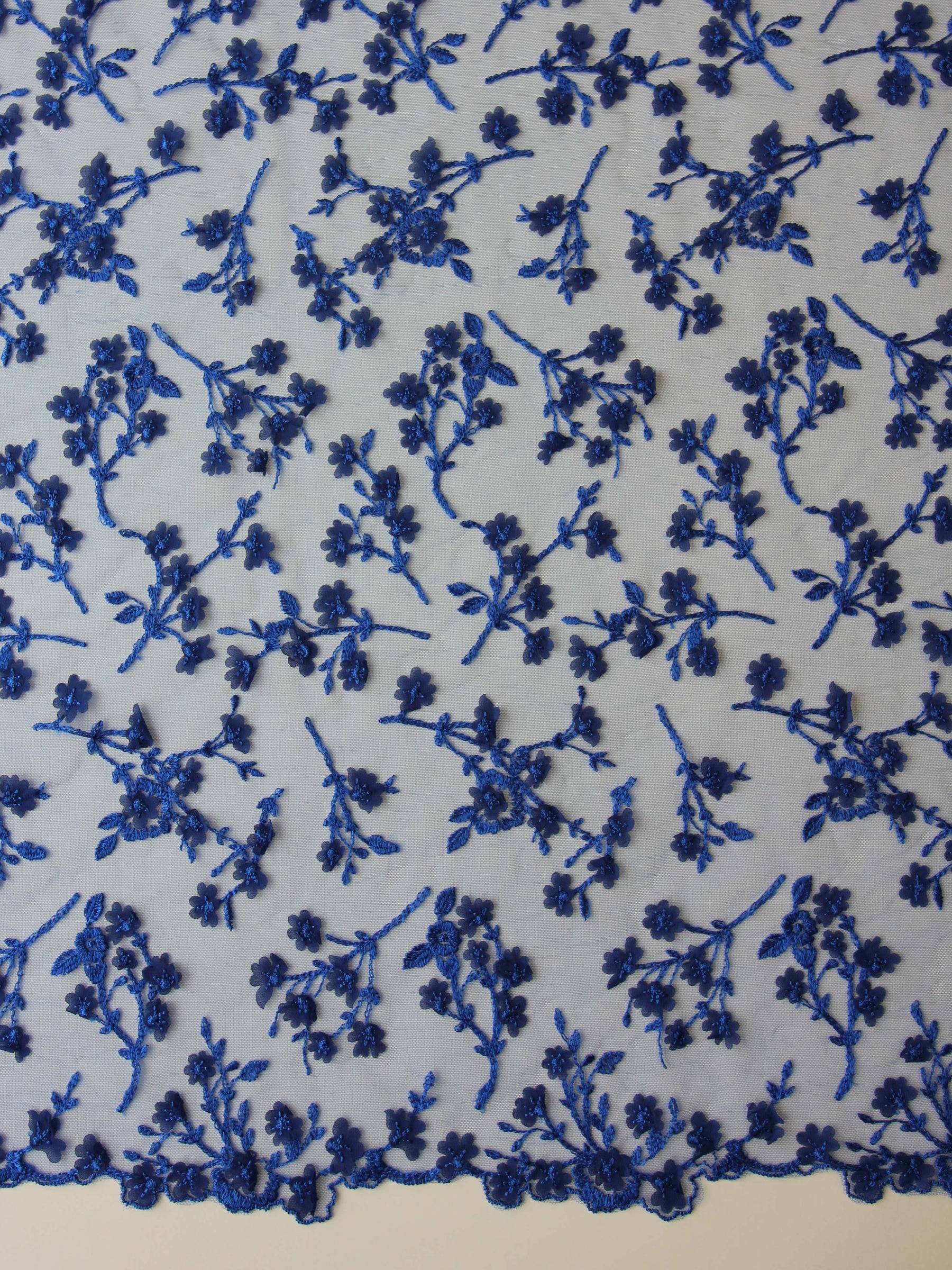 Königsblaue Stickereispitze – Austen