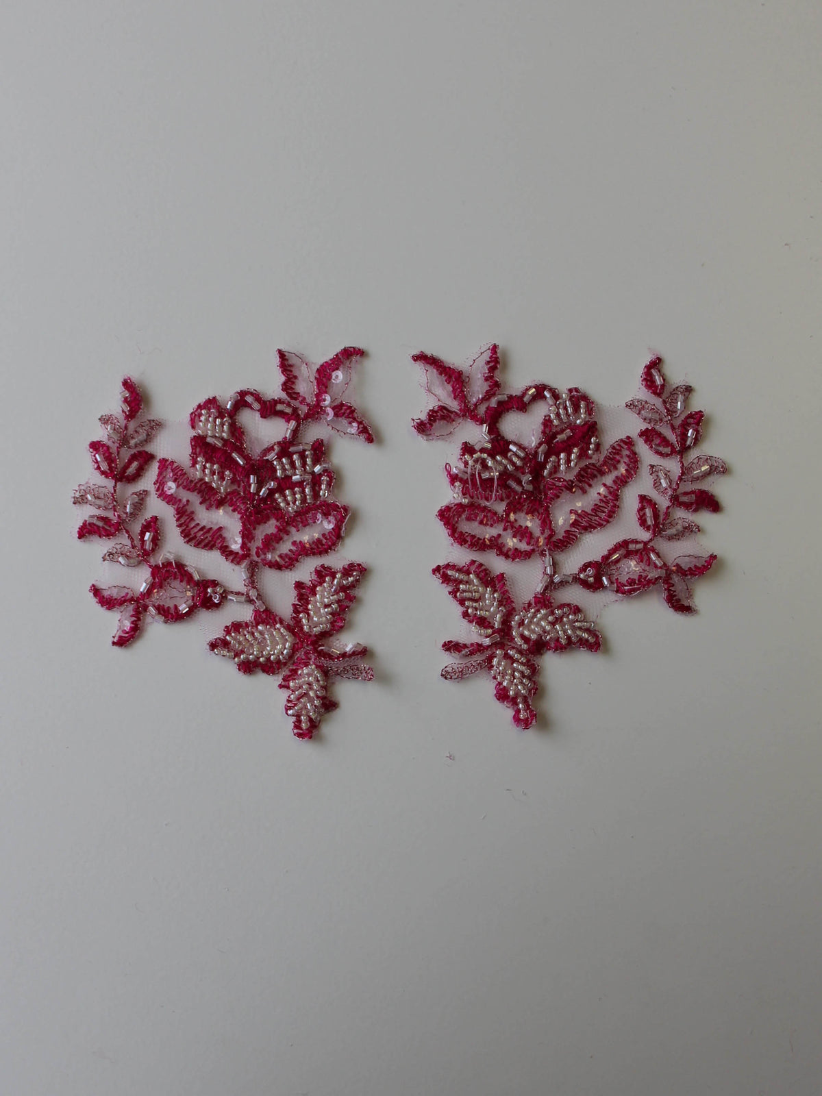 Passion Pink Perlen-Spitzenapplikation – Chloe