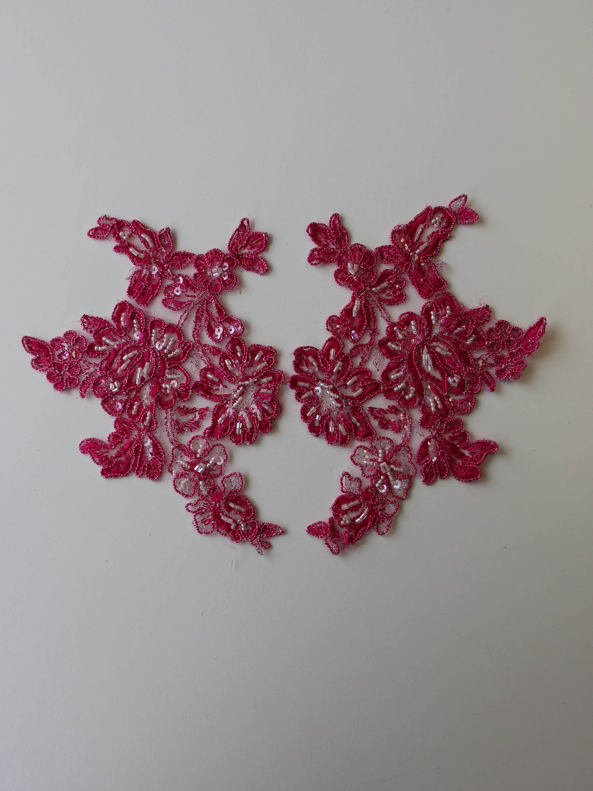 Passion Pink Perlen-Spitzenapplikationen – Victoria