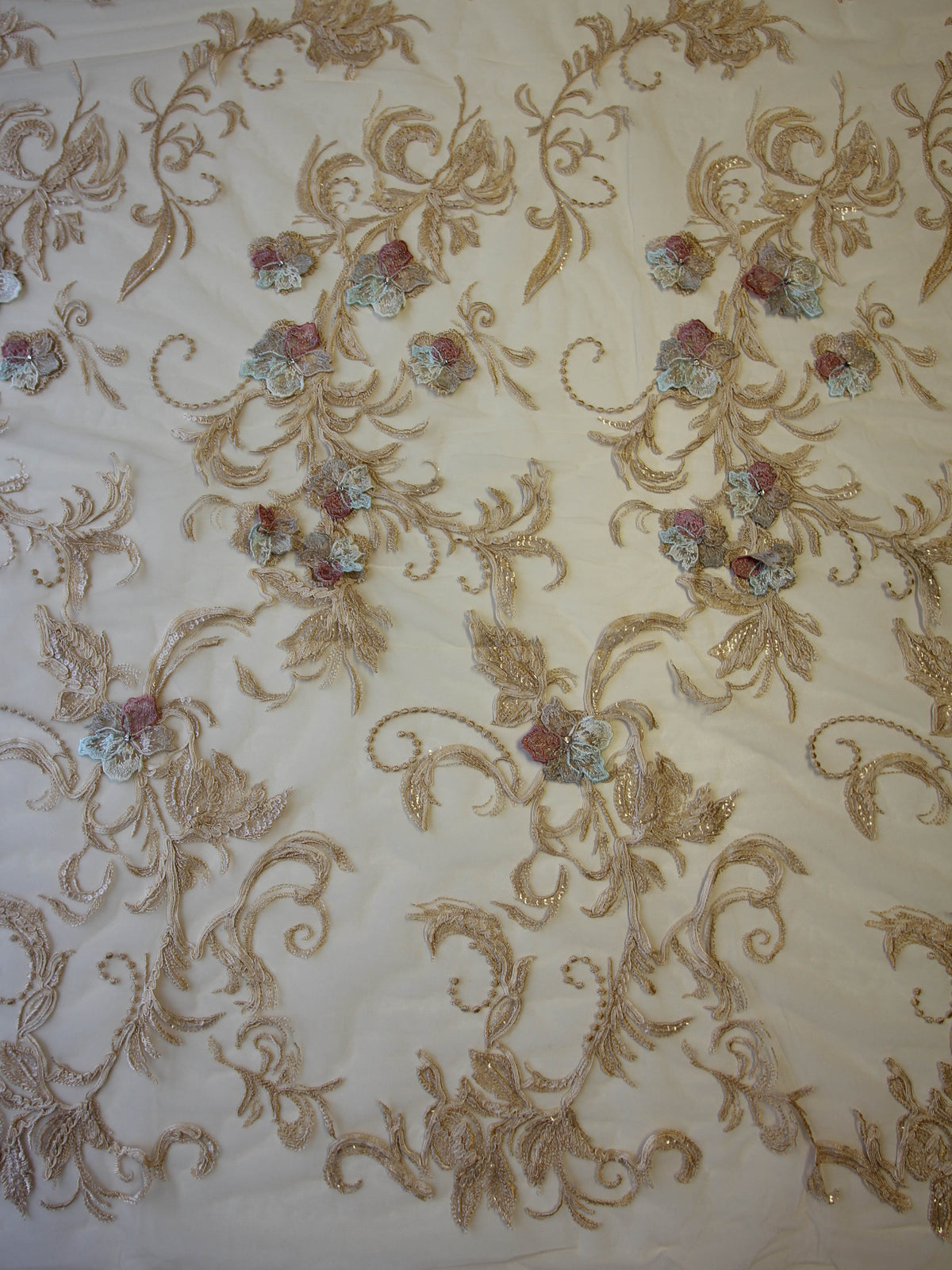 Champagner bestickte Spitze – Keegan