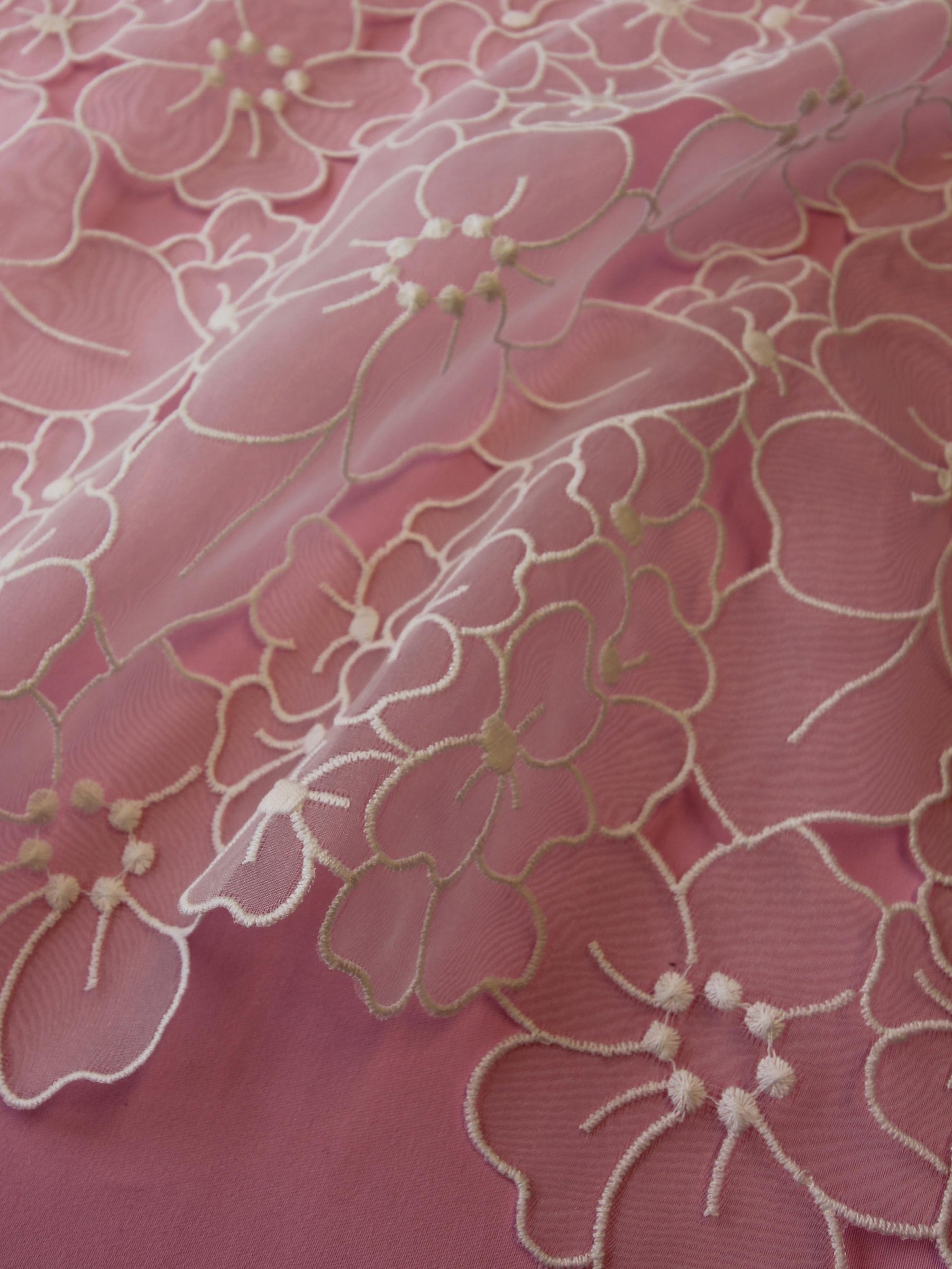 Elfenbeinfarbene Organza-Spitze – Khalisi