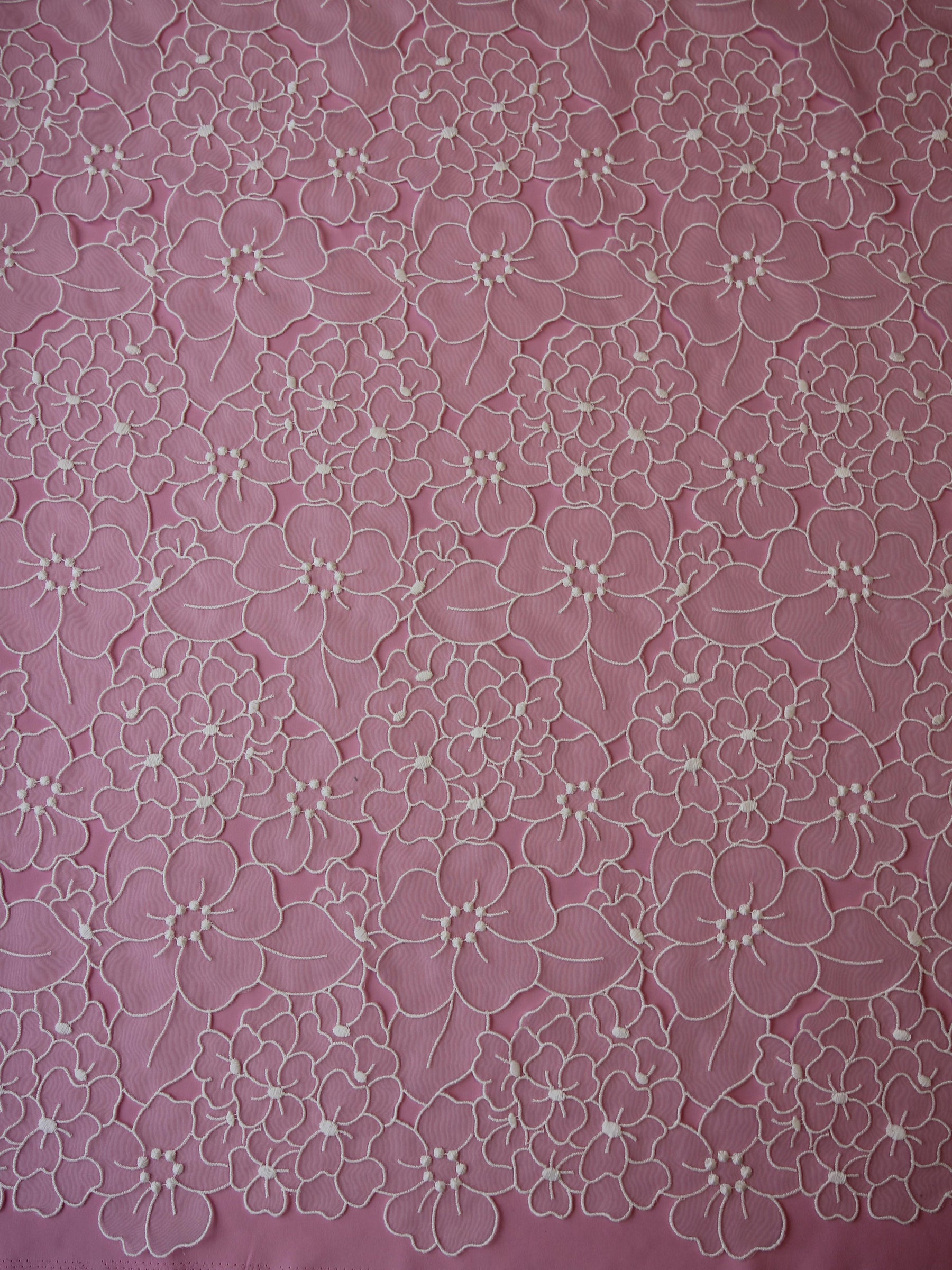Elfenbeinfarbene Organza-Spitze – Khalisi
