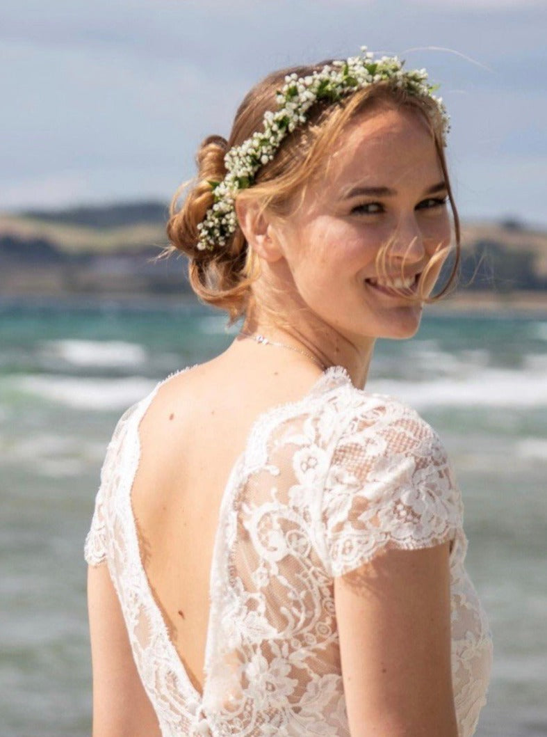 Weiße Chantilly-Spitze – Dasha