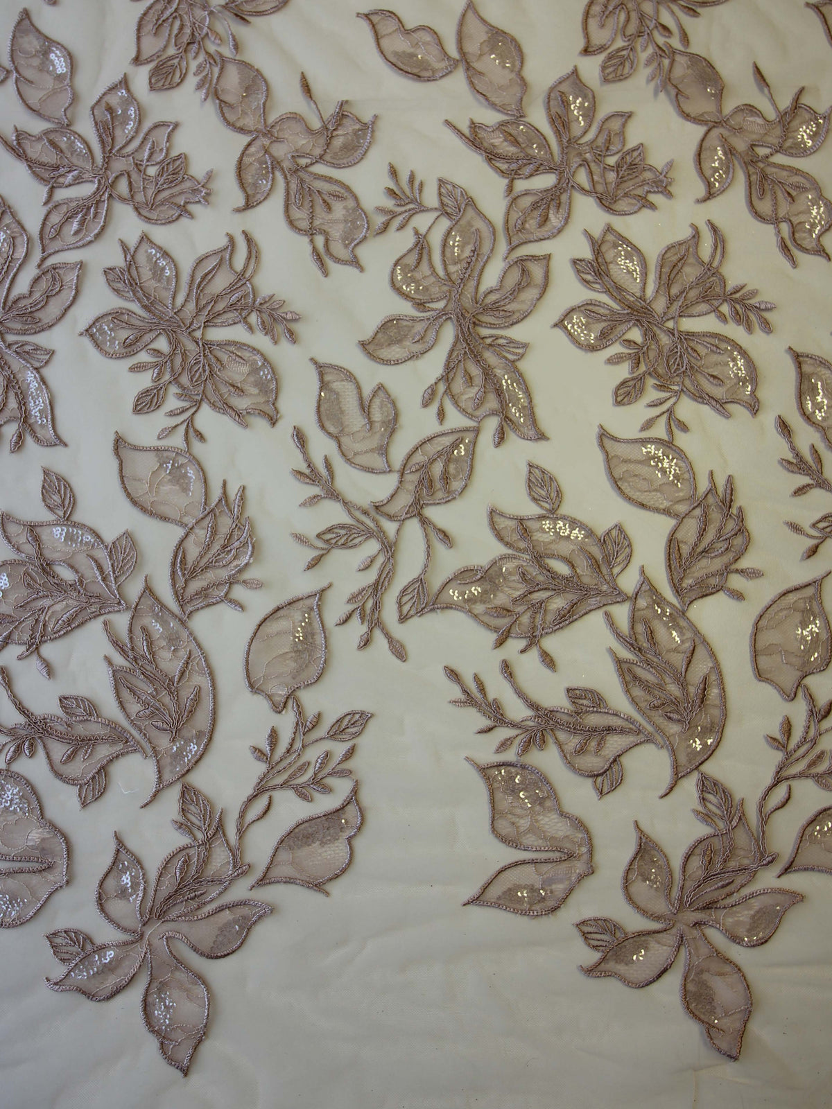 Rosa bestickte Spitze – Galliano