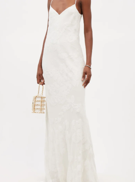 Ivory Bridal Devoré – Pleasure