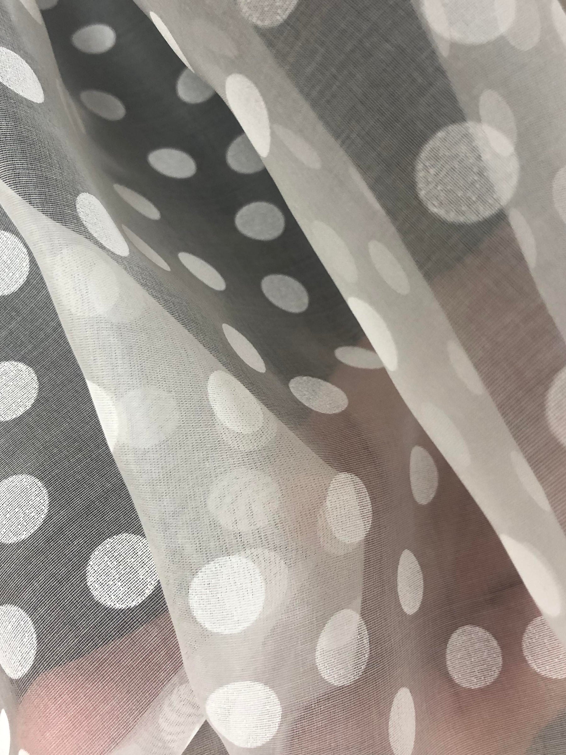 Elfenbeinfarbener bedruckter Seidenorganza - Marrakesh