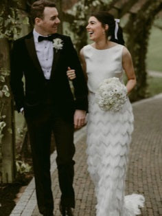 Elfenbein-Couture-Stickerei – Charleston