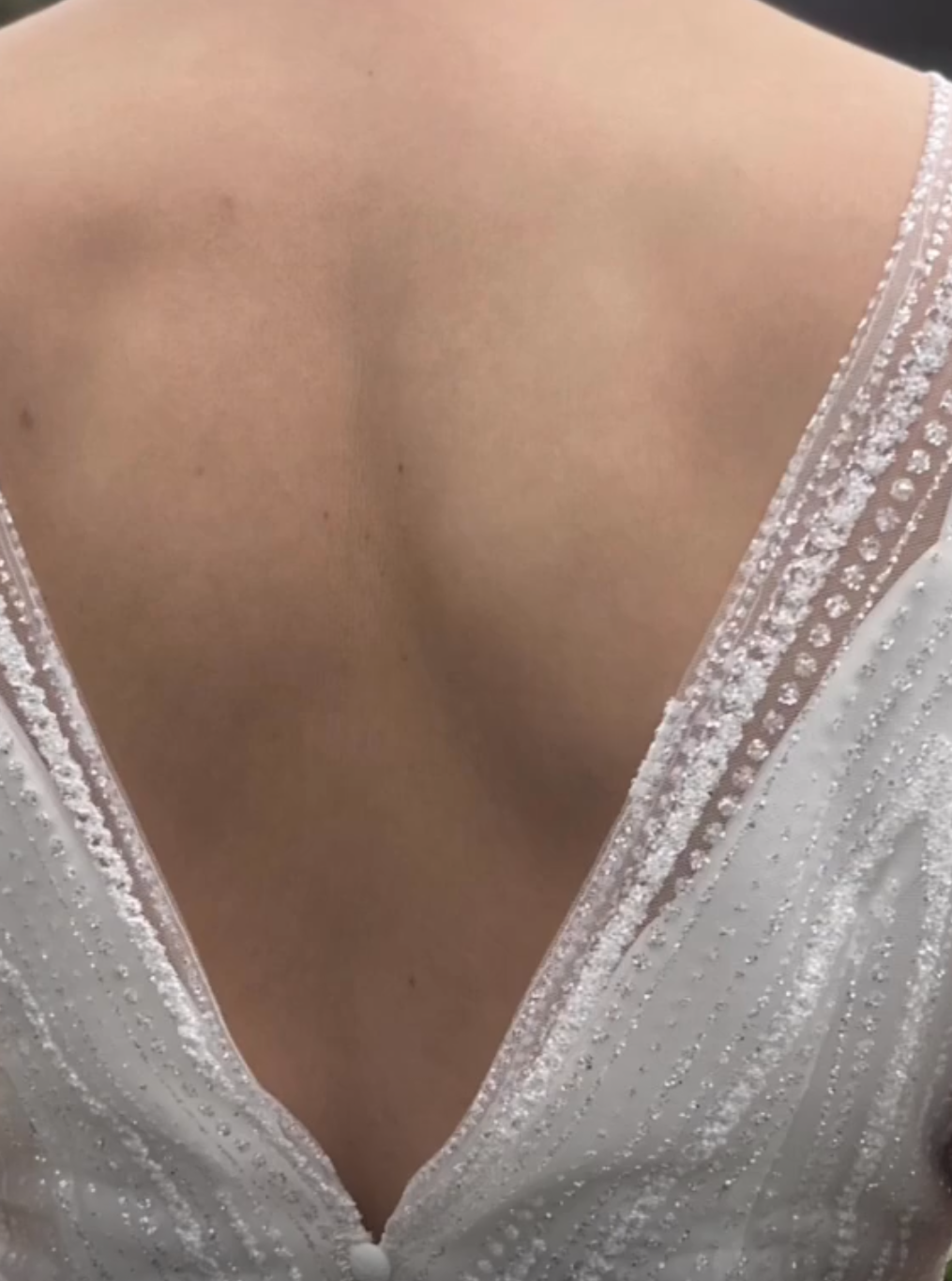 Elfenbeinfarbene Glitzerspitze – Marieke