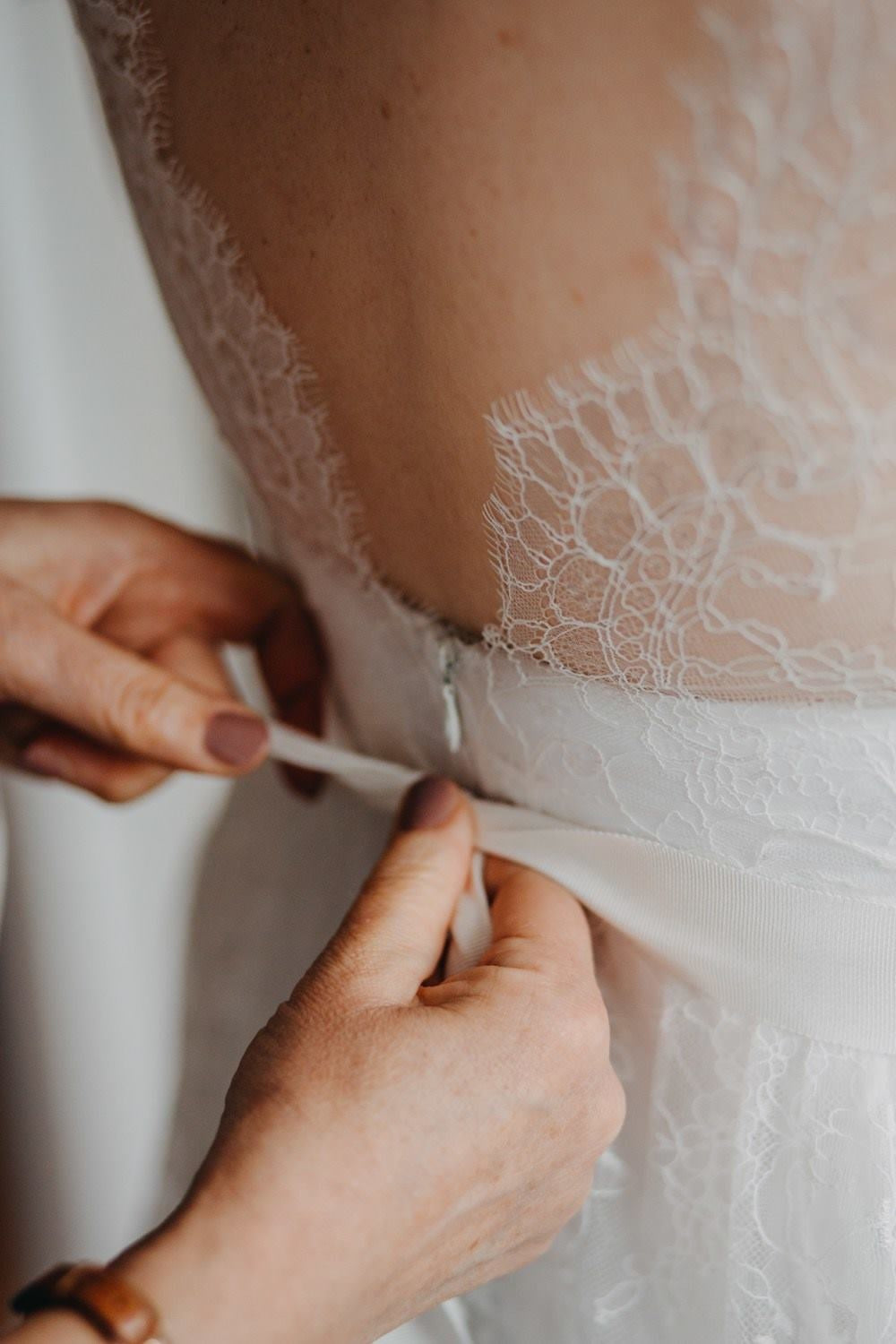 Wedding Dress using ivory delicate lace Clio 1