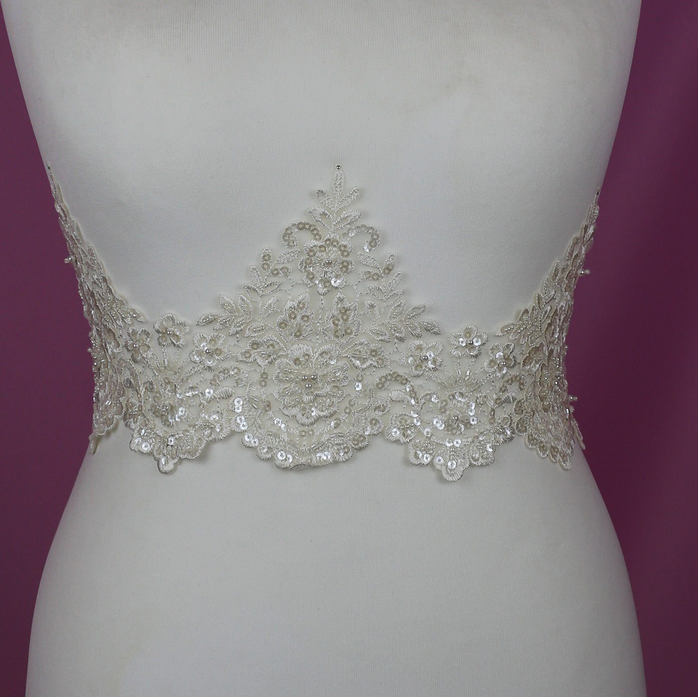 Sequin Trim for Bridalwear