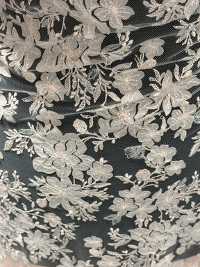 Muschelrosa bestickte Spitze – EB3053