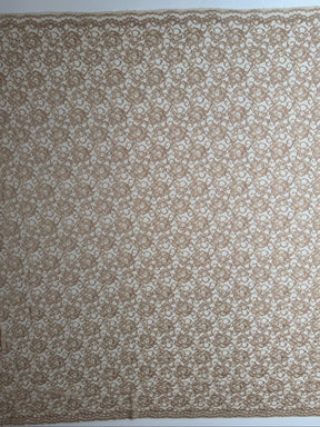 Beige Kordelspitze mit Stretch - P619