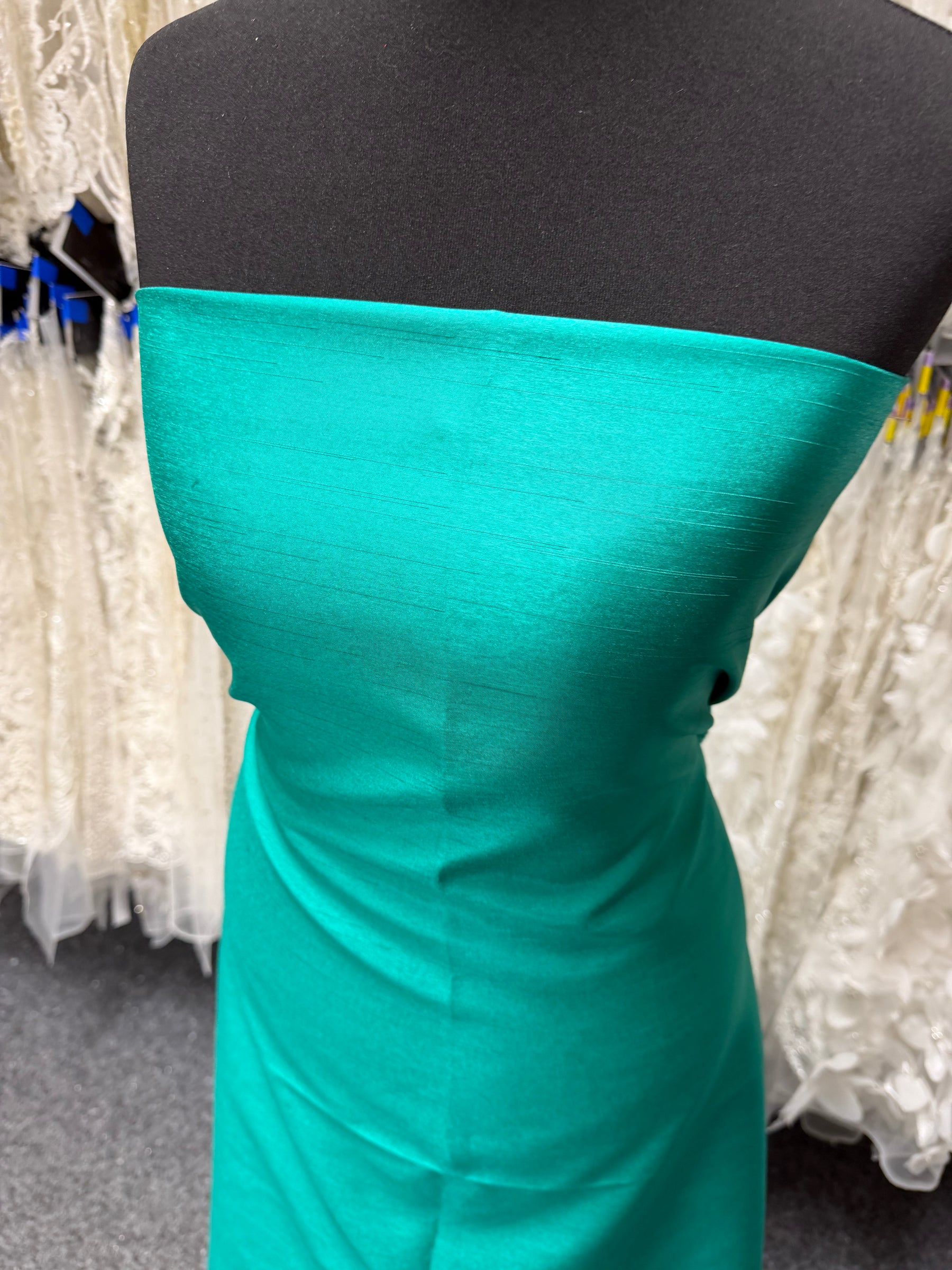 Jade-Dupion mit Polyester-Satin-Rückseite – Klarheit (P967)