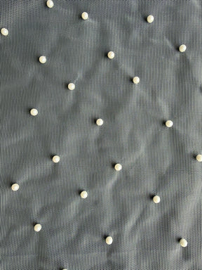 Elfenbein-Perlen-Tüll – X592