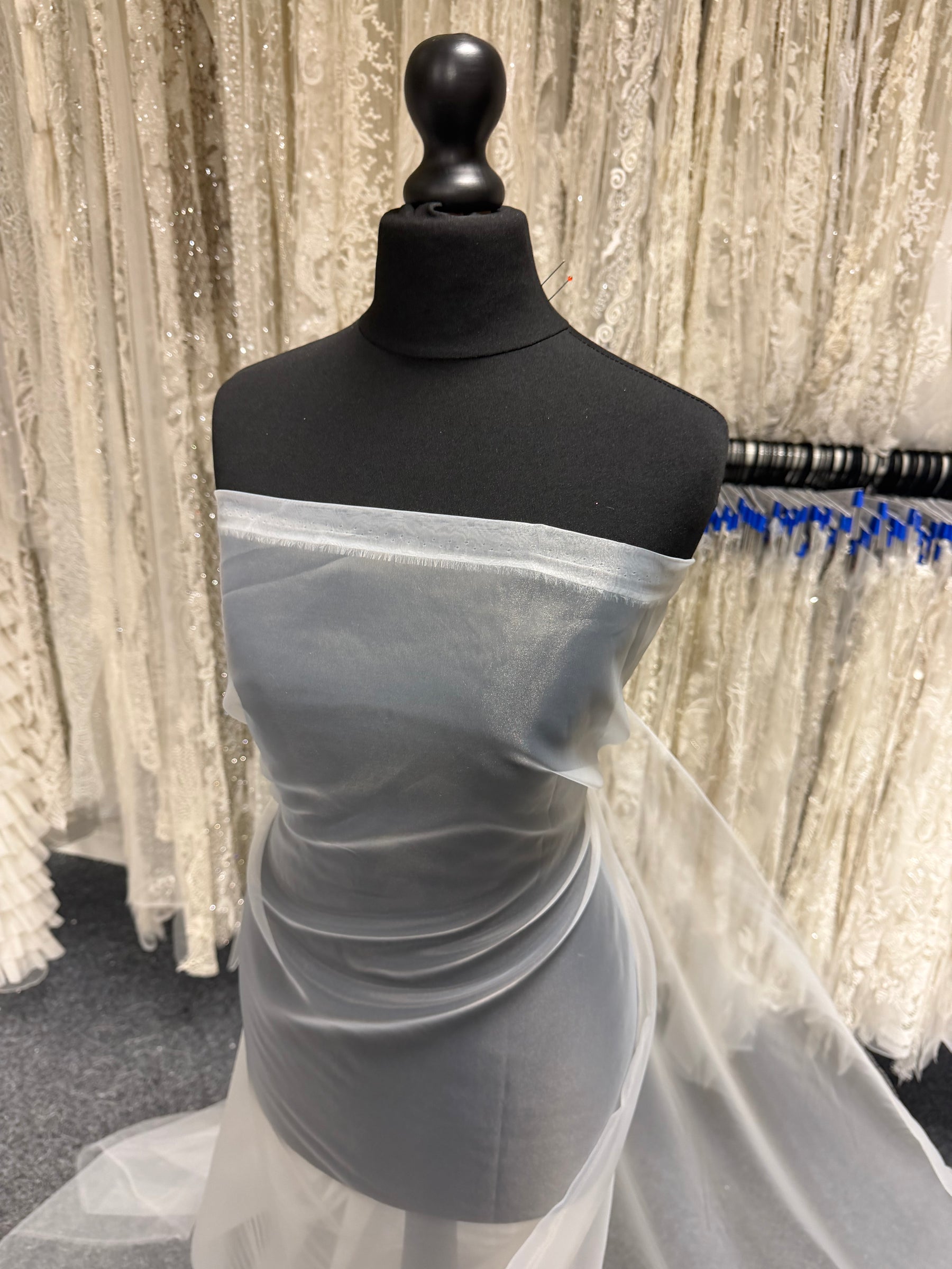 Elfenbeinfarbene Polyester-Organza - Ryder