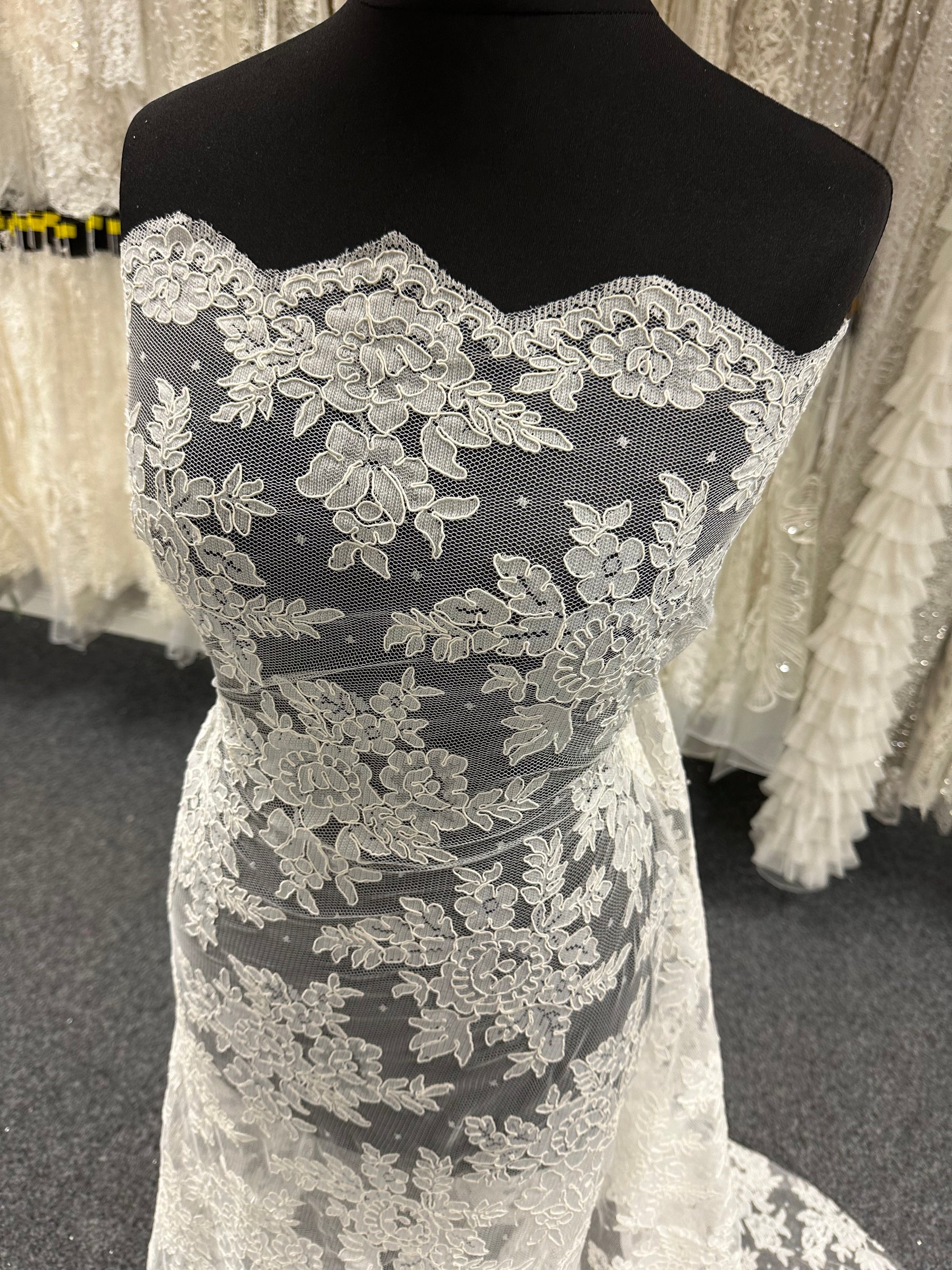 Elfenbeinfarbene Kordelspitze - Bernice (CF)