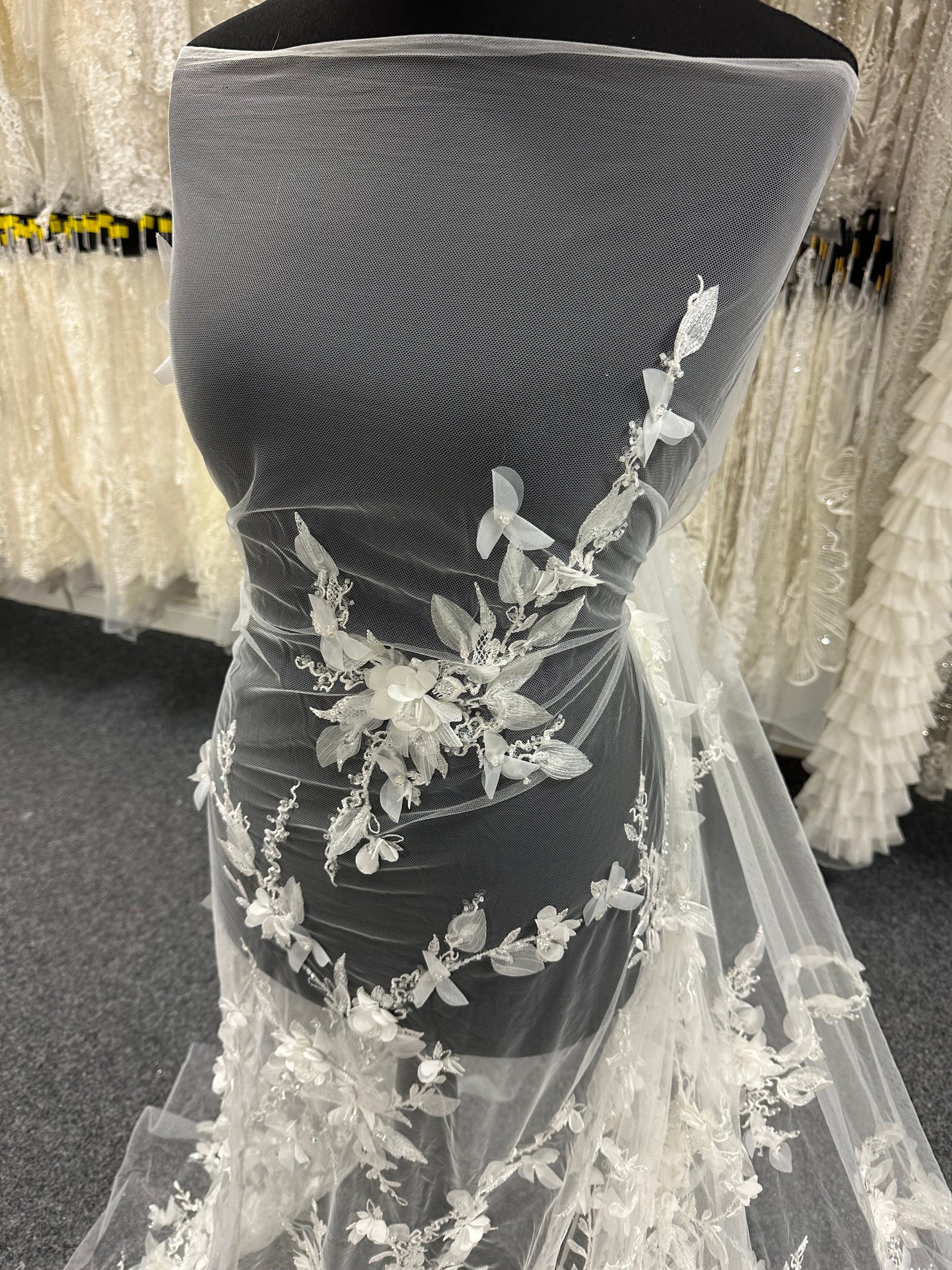 Ivory 3D Flower Lace - Oktober