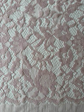 Antike Rose Seide Wolle Chantilly-Spitze - P269