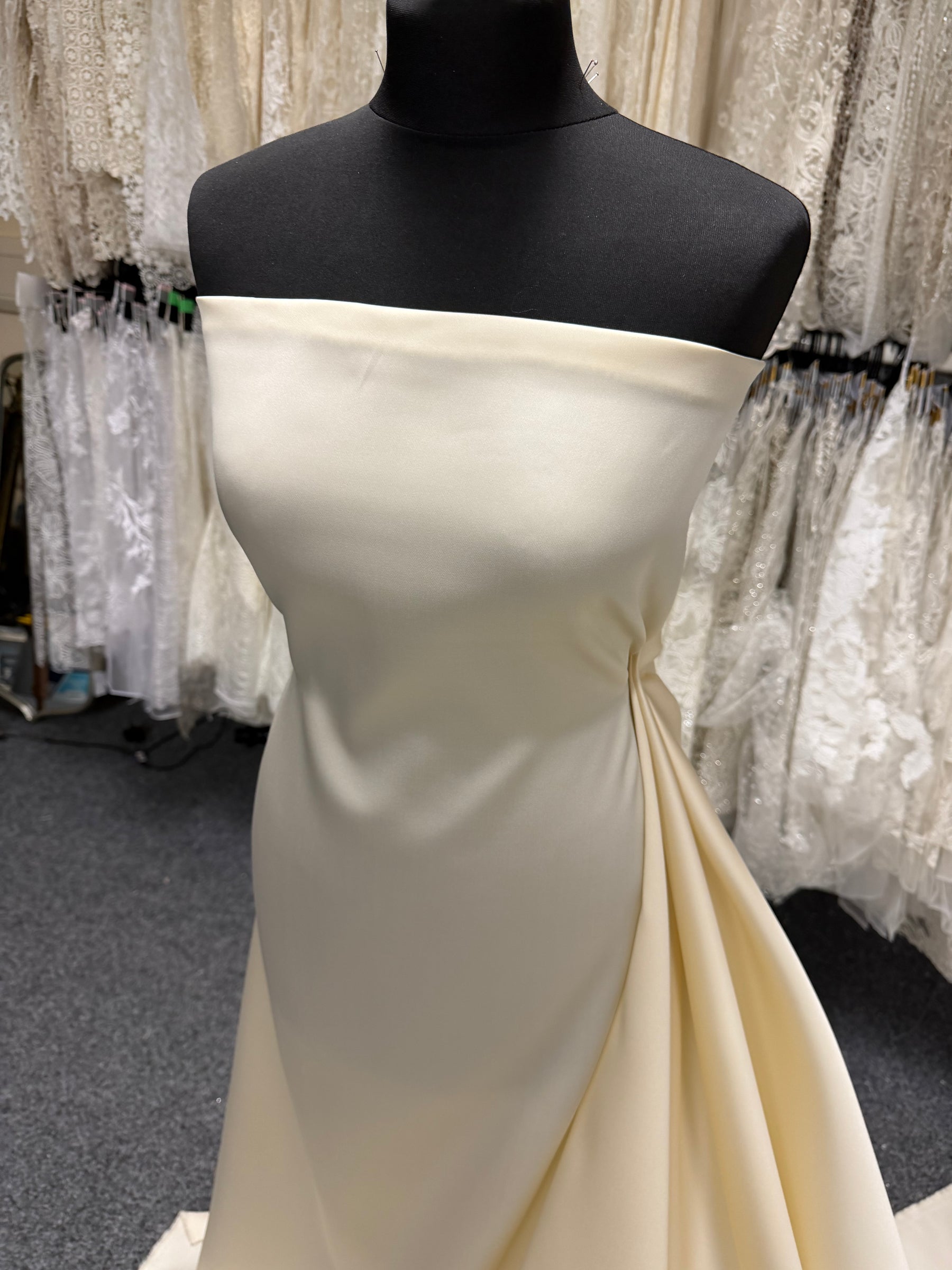 Champagner Seidenmischung Mikado - P598