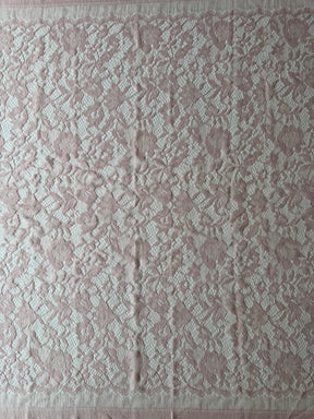 Antike Rose Seide Wolle Chantilly-Spitze - P269