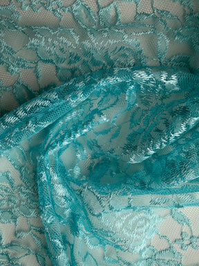 Aqua Raschel-Spitze – P618