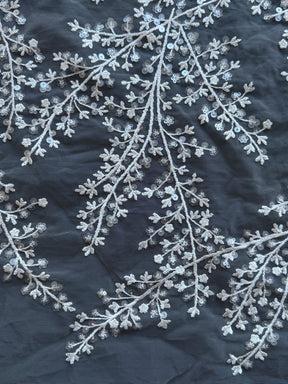 Elfenbeinfarbene Paillettenspitze - EB3065