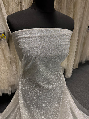 Elfenbein Glitzer Tüll - Tigletti
